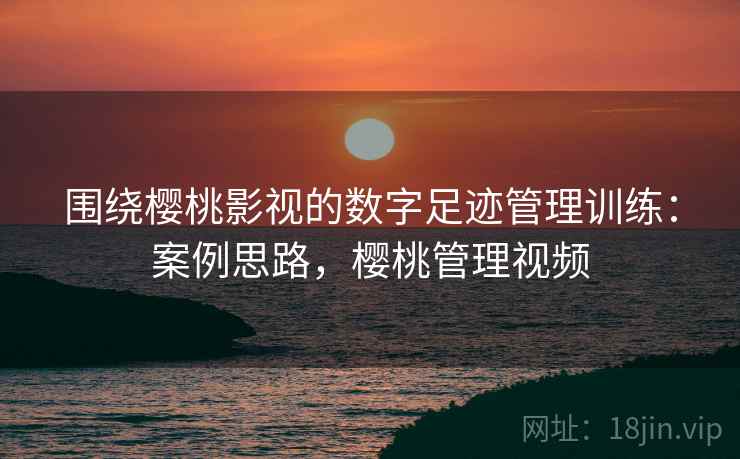 围绕樱桃影视的数字足迹管理训练：案例思路，樱桃管理视频
