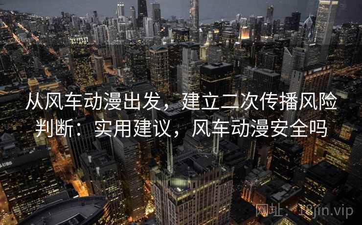 从风车动漫出发，建立二次传播风险判断：实用建议，风车动漫安全吗