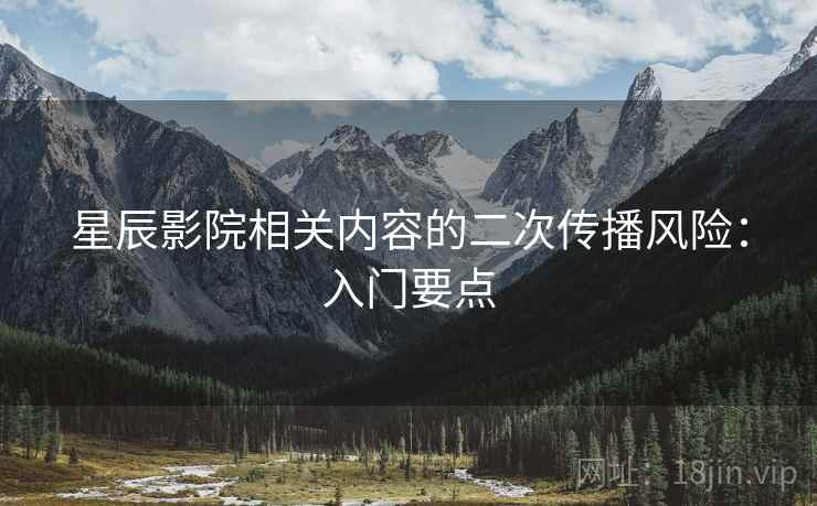 星辰影院相关内容的二次传播风险：入门要点