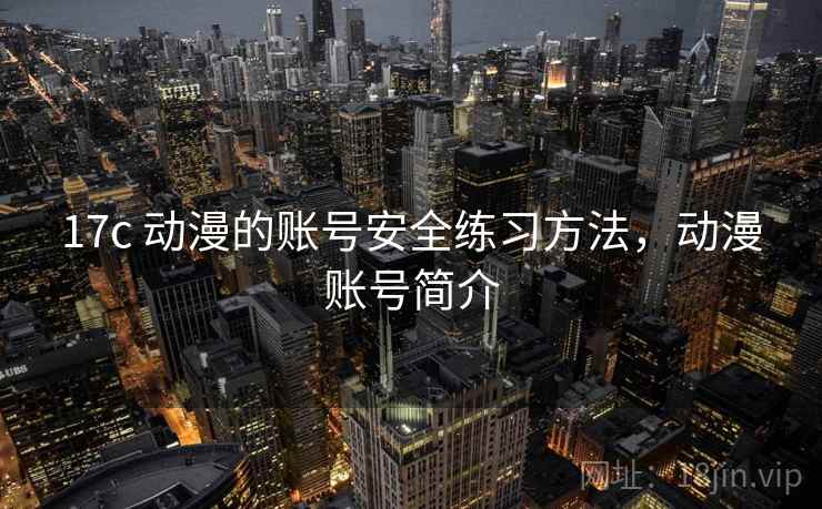 17c 动漫的账号安全练习方法，动漫账号简介