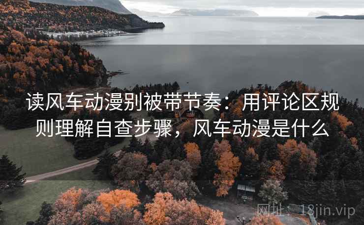读风车动漫别被带节奏:用评论区规则理解自查步骤,风车动漫是什么 读风车动漫别被带节奏:用评论区规则理解自查步骤,风车动漫是什么